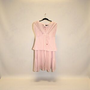 Free People palazzo pants & top set soft blush pink med